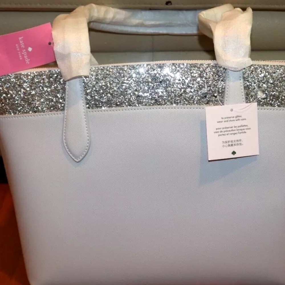 kate spade ♠️ Flash Tote Gray NWT - Picture 14 of 15